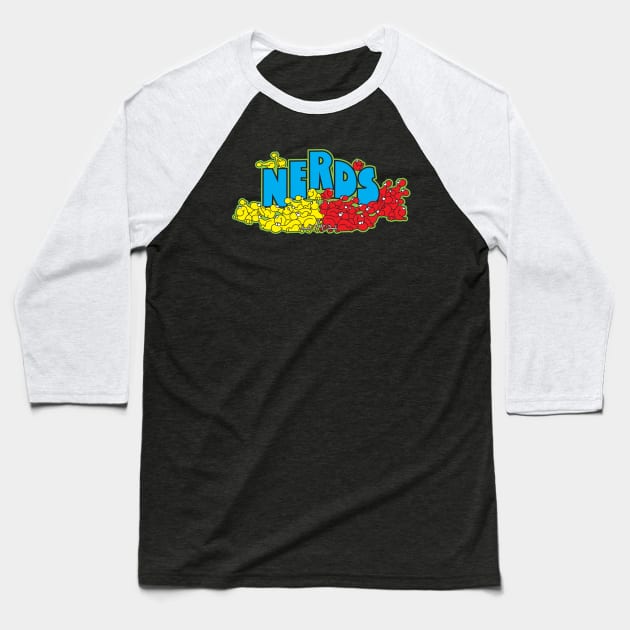 Nerds Candy Baseball T-Shirt by Chewbaccadoll